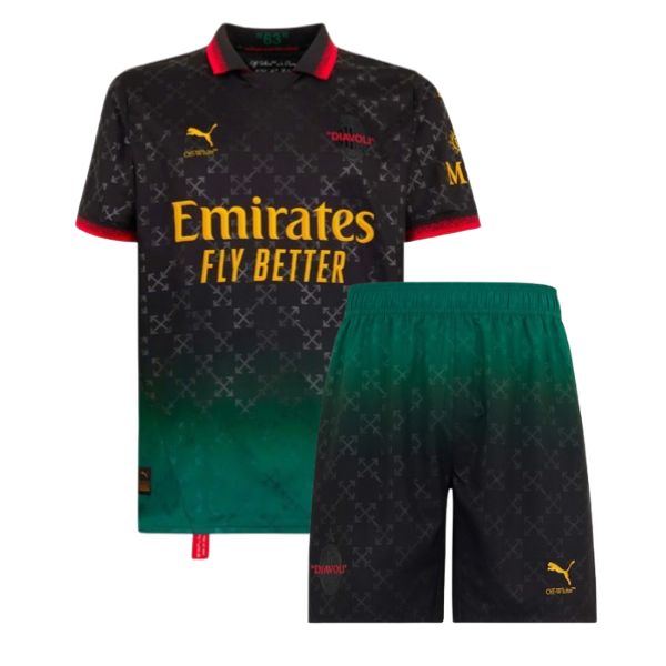 AC Milan X OW Black Kids