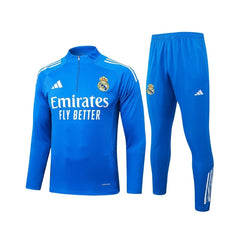 Real Madrid 25/26 Kids Tracksuit - Quarter Zip