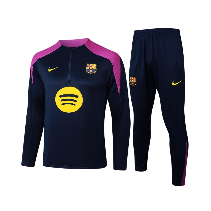 FC Barcelona 25/26 Kids Tracksuit - Quarter Zip