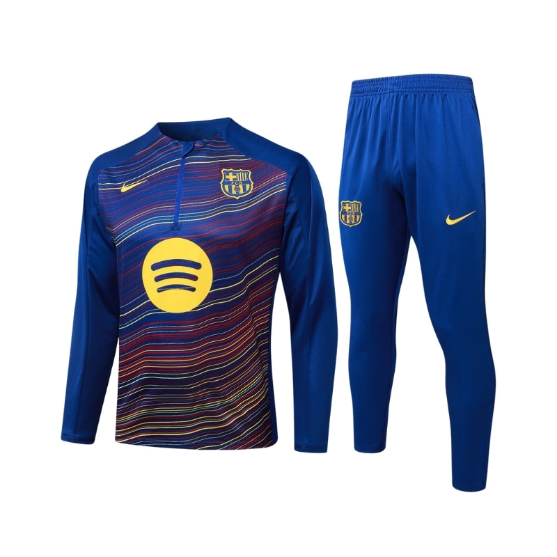 FC Barcelona 25/26 Kids Tracksuit - Quarter Zip