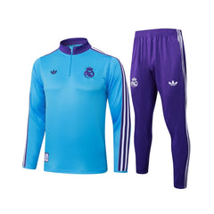 Real Madrid 25/26 Kids Tracksuit - Quarter Zip