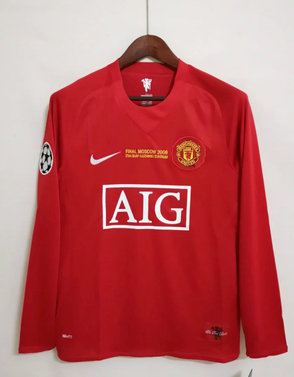 Manchester United 2008 UCL Cristiano Ronaldo Long Sleeve