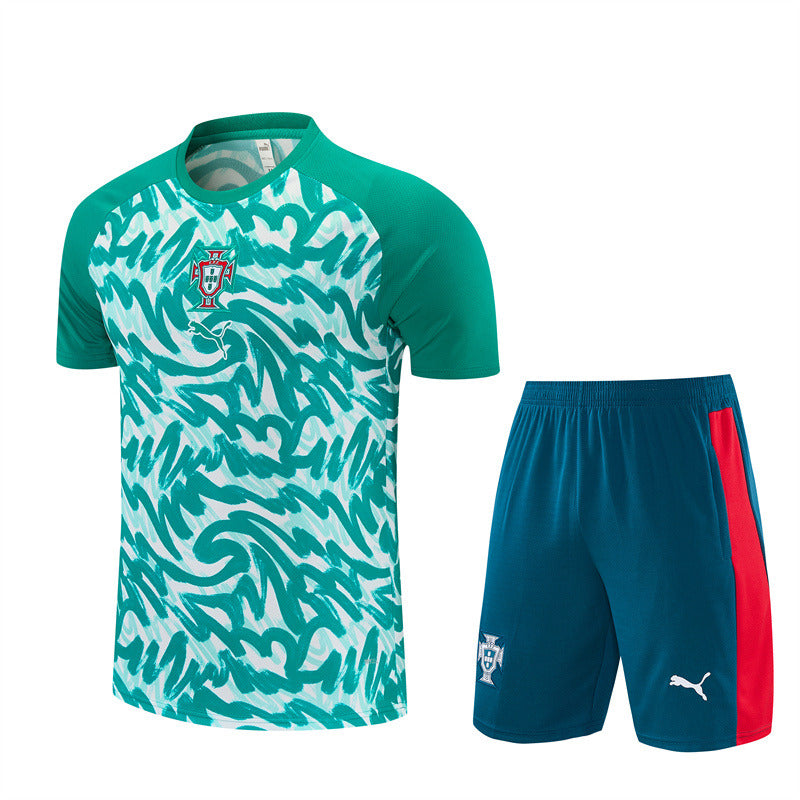 Portugal 26/27 Training Set - Green & White Camo