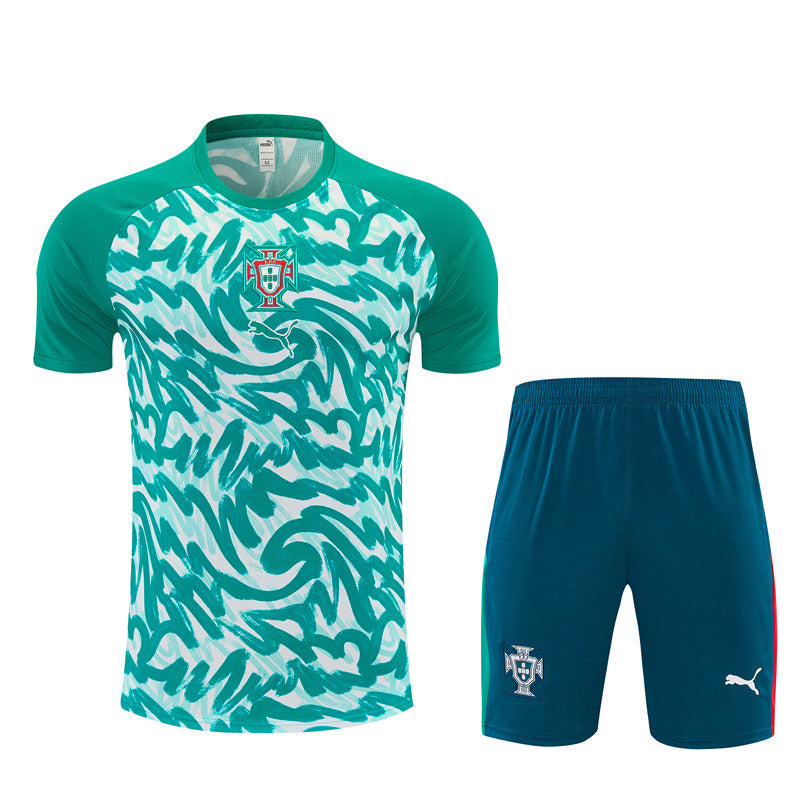 Portugal 26/27 Training Set - Green & White Camo
