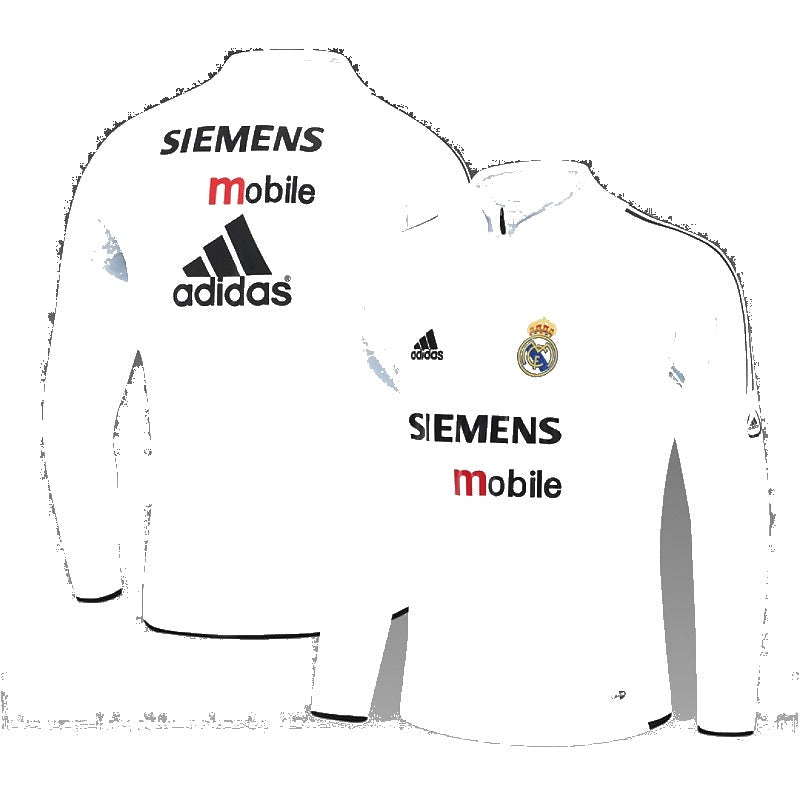 Real Madrid 04/05 Training Sweater (White) - Front