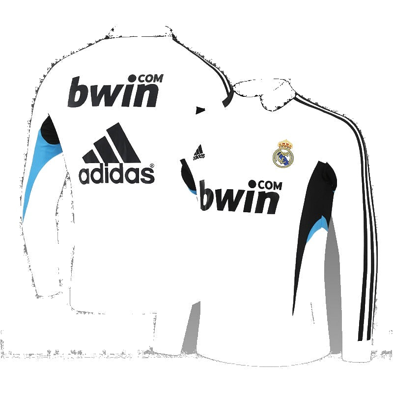 Real Madrid 08/09 Training Sweater (White) - Front