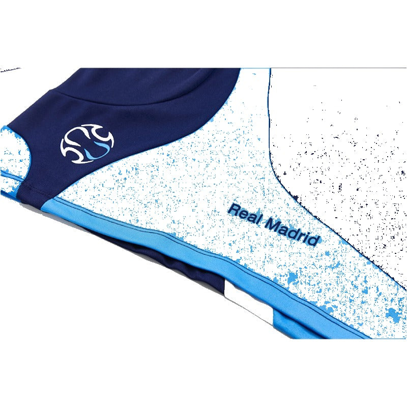 Real Madrid 07/08 Training Sweater Royal Blue - crest detail